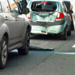 group of cars involved in accident