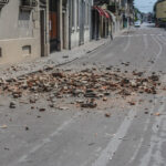 loose rocks on road