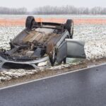 Overturned Car Beside the Road